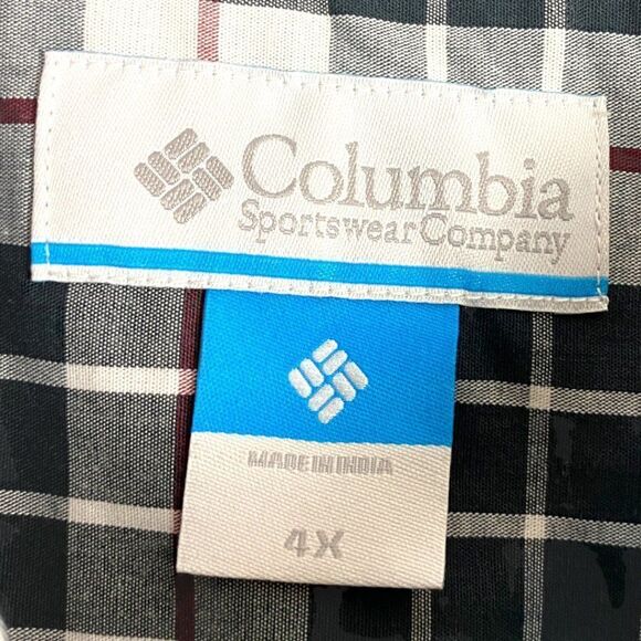 Columbia men's White Traditional Plaid Rapid Rivers 2 Long Sleeve Shirt US 4X - Picture 8 of 9